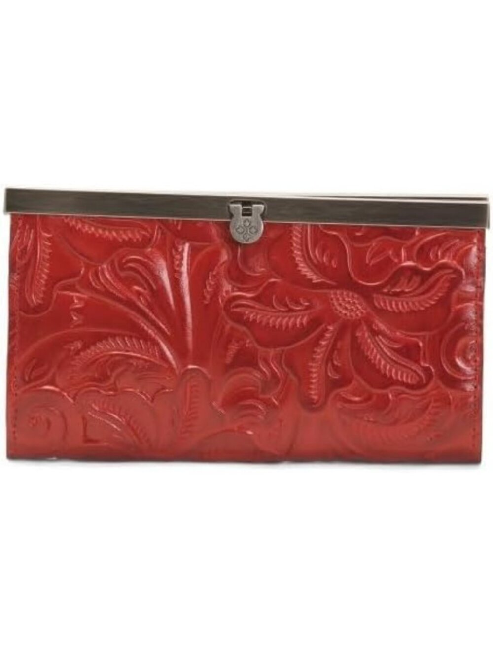 Stylish Women's Tooled Leather Crossbody Bag - Vintage-Inspired, Chic Design